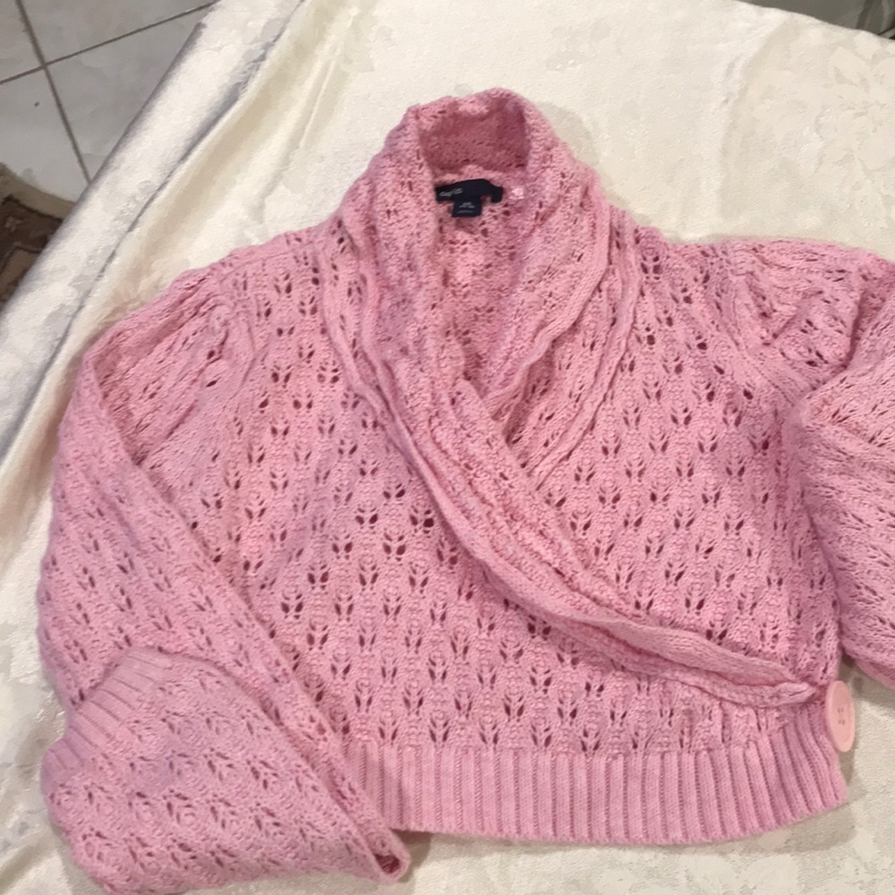 GapKids Girl Pink Wrap Style Sweater